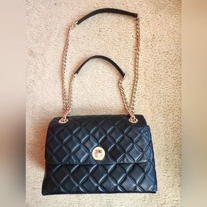 Kate Spade Natalia Medium Flap Shoulder Bag in Black